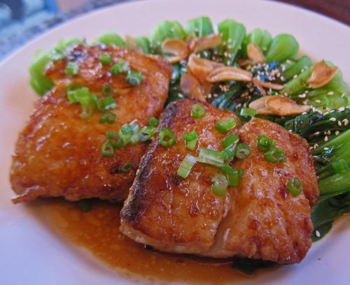 White Seabass with Oyster Sauce-Chinkiang Vinegar-Honey Glaze 02