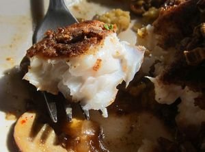 Porcini Crusted Halibut with Truffled Polenta 03