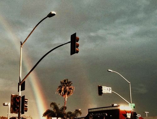 A rare San Diego double rainbow