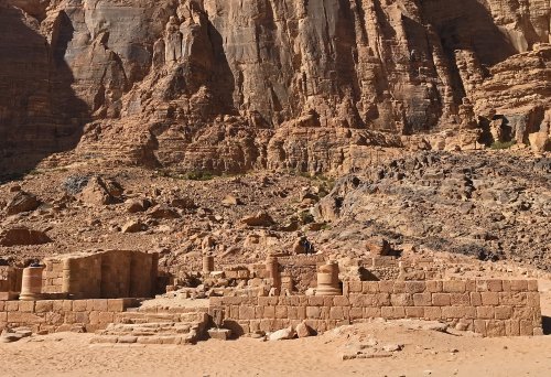 Ruins of the Nabatean Temple - Wadi Rum