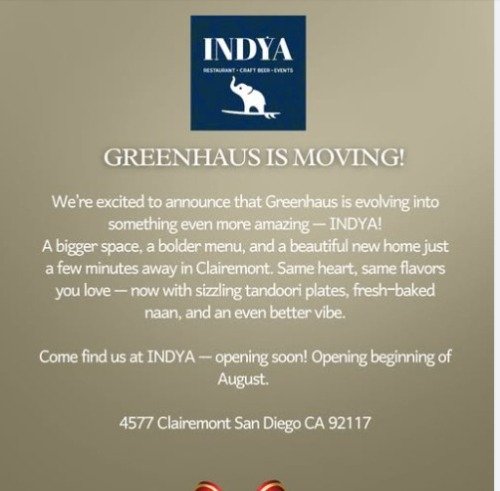 Greenhaus becomes Indya